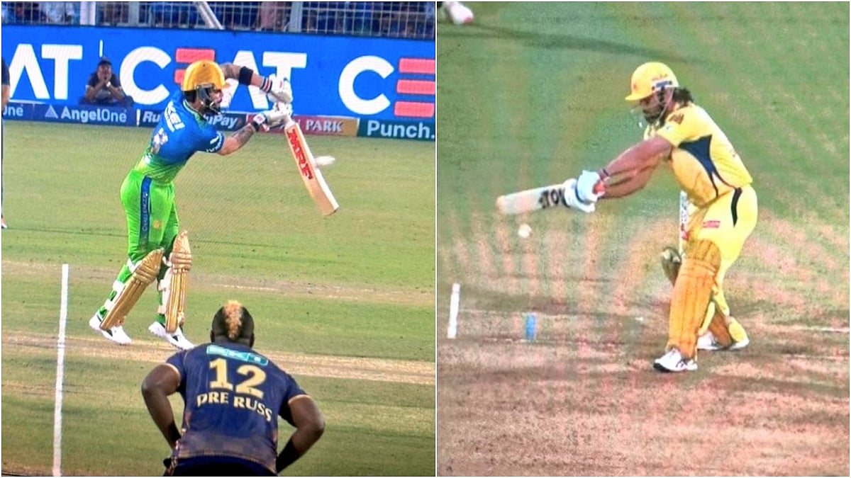 Pictures posted by Mohammad Kaif  to underline poor umpiring this season. - X/@MohammadKaif