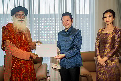 Sadhguru in Siem Reap