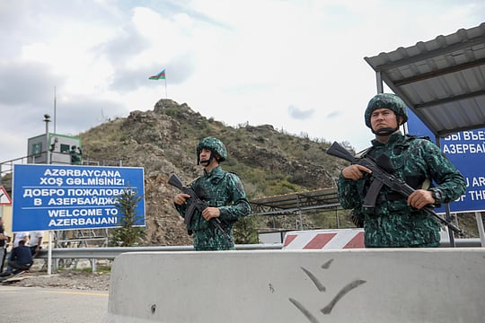 Armenia, Azerbaijan Move Closer To Normalising Ties As First Border Marker Goes Up

