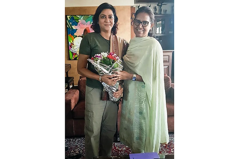 Congress leaders: Varsha Gaikwad and Priya Dutt