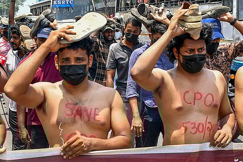 CPO rank holders' protest in Kerala