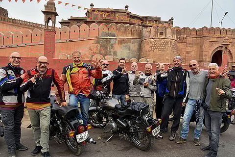Italian nationals' bike expedition