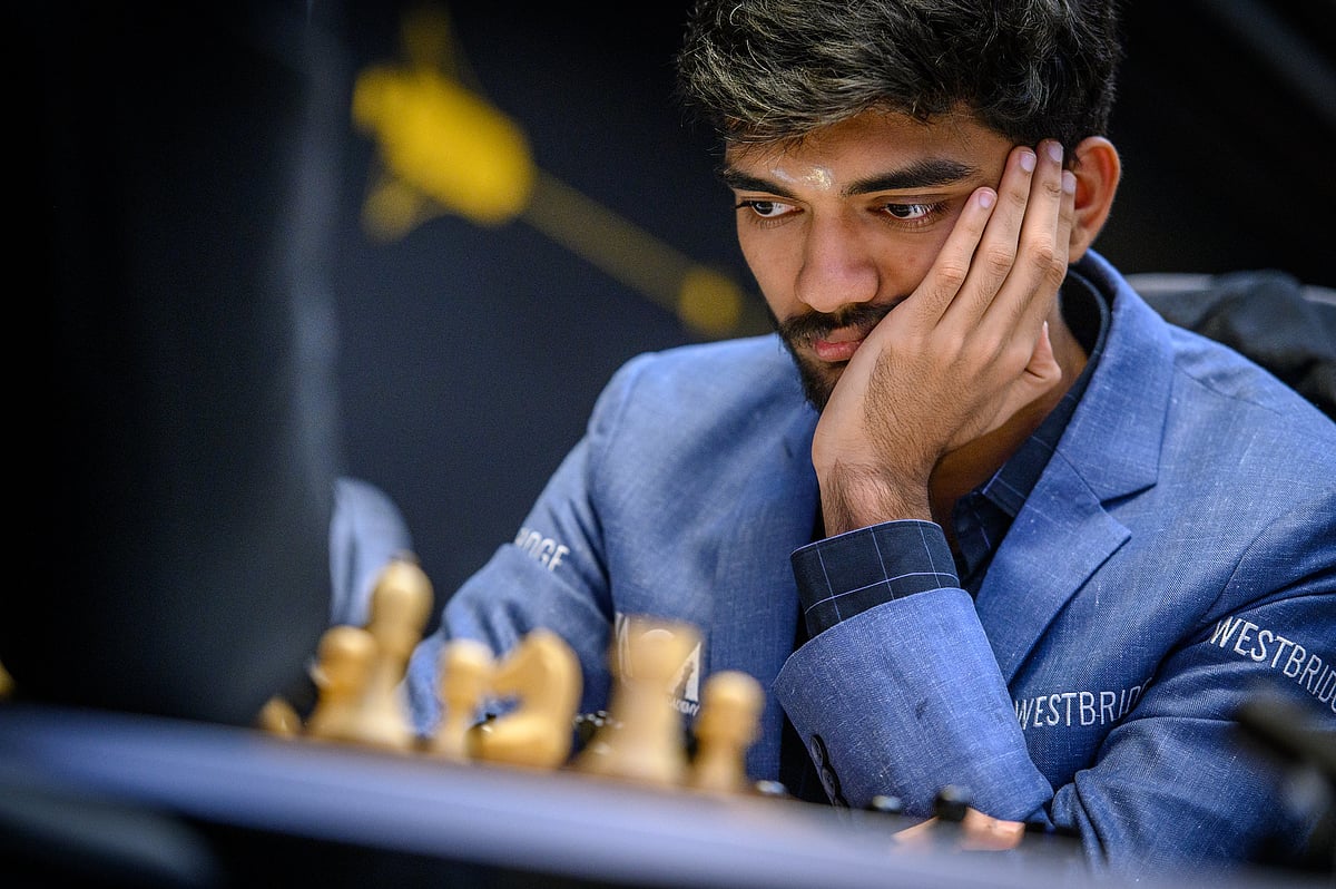 D Gukesh in action at FIDE Candidates Chess 2024, International Chess Federation Twitter
