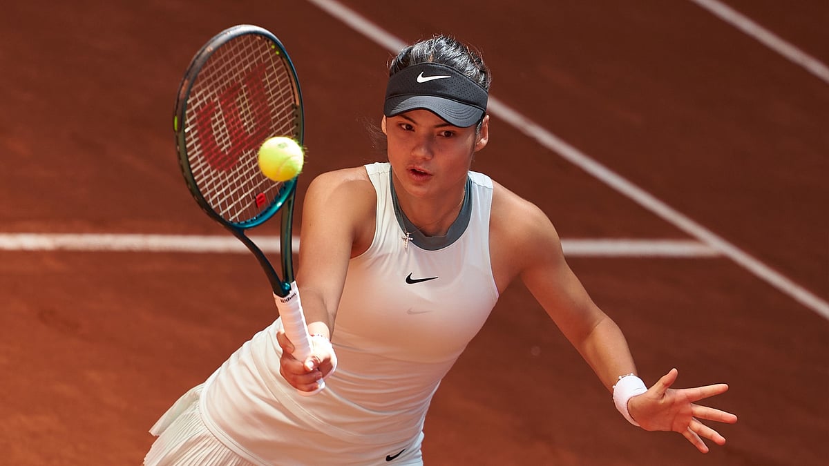 Emma Raducanu was knocked out in the first round of the Madrid Open.