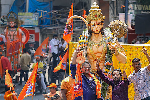 Hunaman Jayanti: Devotees in Hyderabad