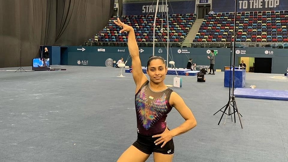 X/Dipa Karmakar : Dipa Karmakar had finished fourth at the Baku Apparatus World Cup in Azerbaijan. 