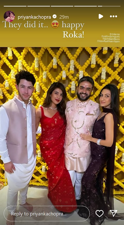 Priyanka Chopra's Instagram Story