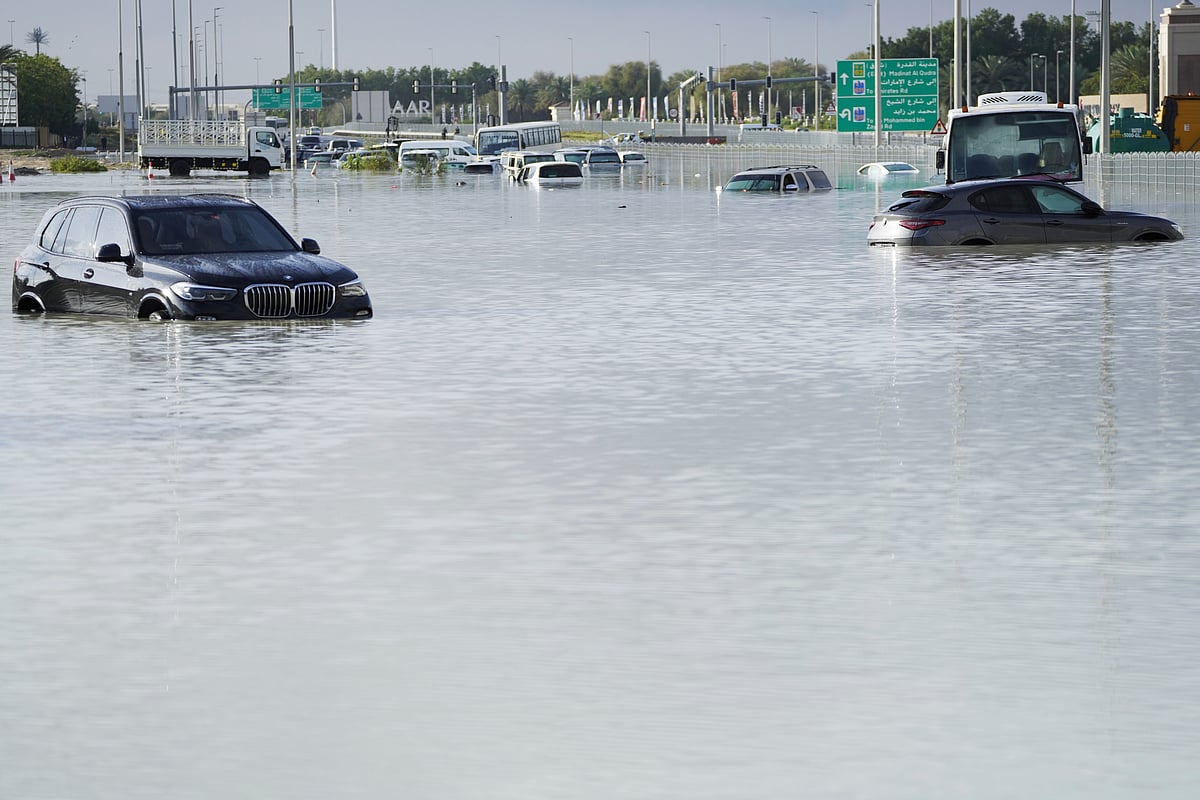 AP  : Rare Floods Bring Dubai To Standstill