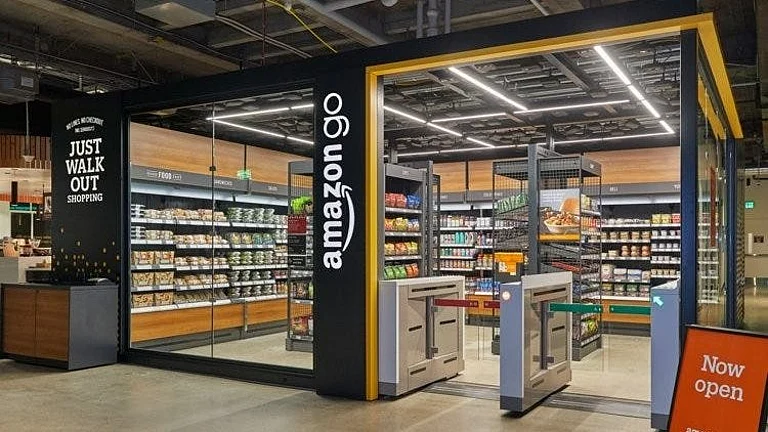 Amazon's 'Just Walk Out' store - X