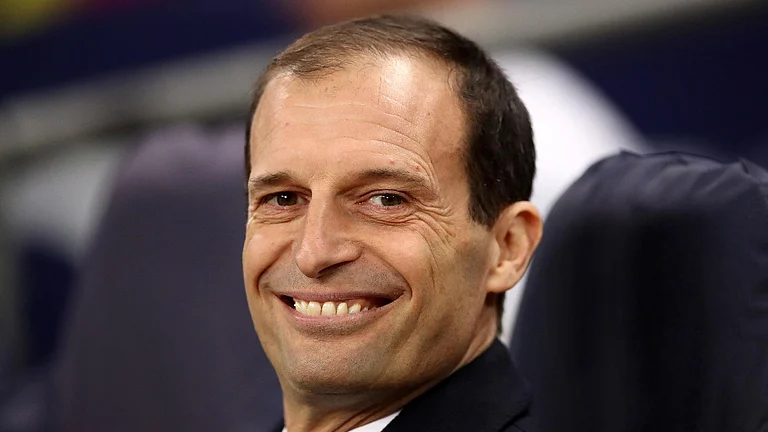 Massimiliano Allegri is focusing on his Juventus side qualifying for the Champions League next season
- John Walton/PA