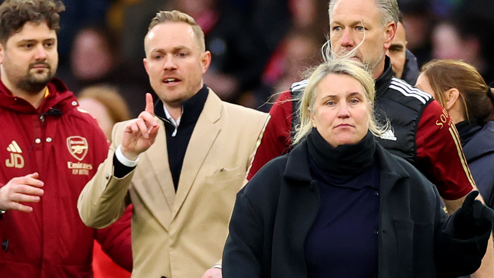 Emma Hayes in the League Cup final. - null