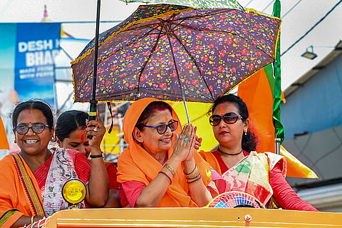 Amrita Roy campaigns