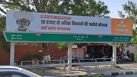 BJP poster in Rajasthan that allegedly misused a farmer's face