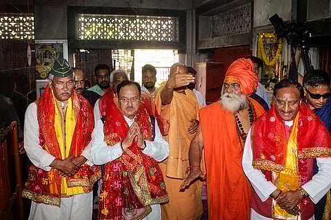 JP Nadda in Haridwar