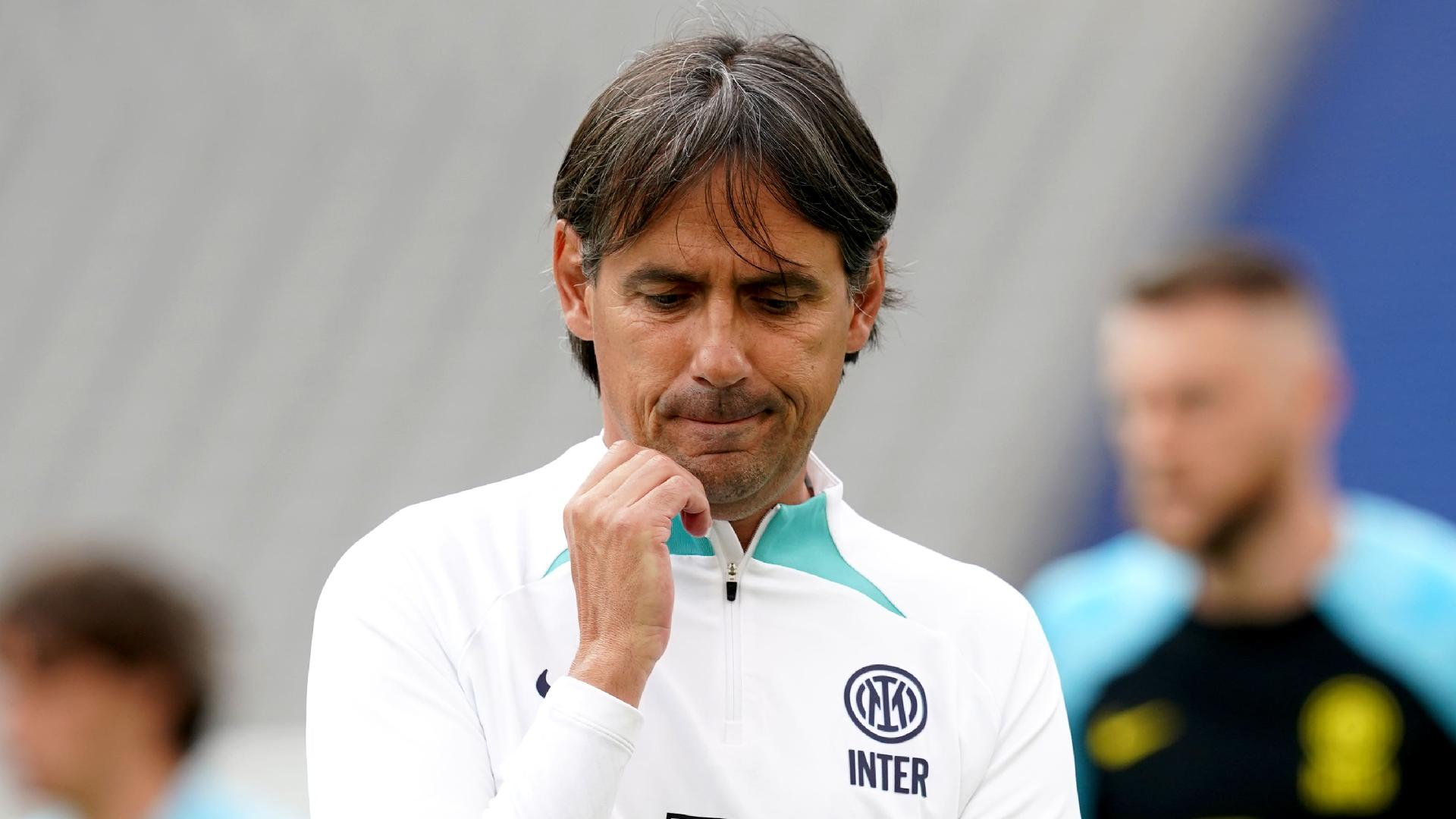 Martin Rickett/PA : Inter Milan manager Simone Inzaghi.