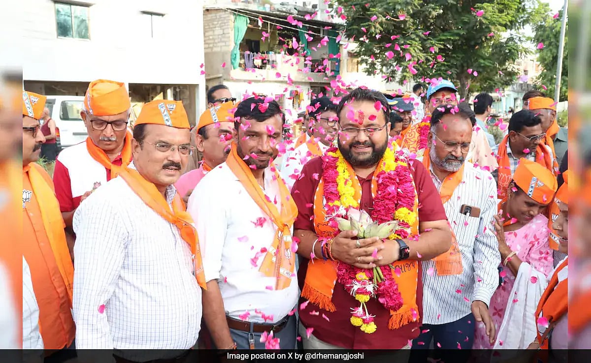 PTI : BJP's youngest candidate Hemang Joshi |