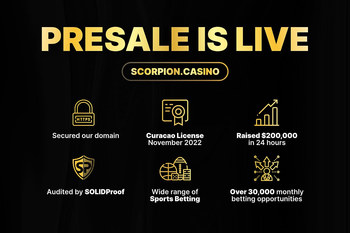 Scorpion Casino Presale is live