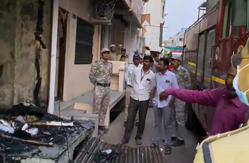 Screengrab/ANI : Seven Dead After Massive Fire In Aurangabad | 