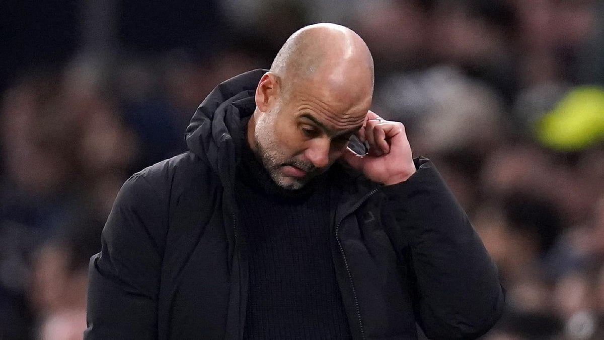 Pep Guardiola acknowledged Liverpool are Premier League title favourites  - John Walton/PA