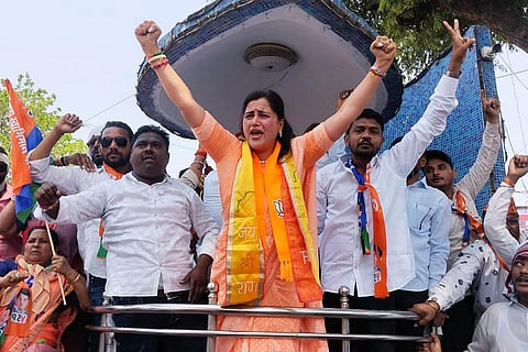 Navneet Rana files her nomination from Amravati