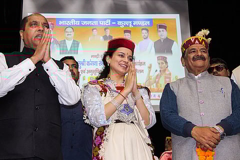 Kangana Ranaut campaigns for LS polls