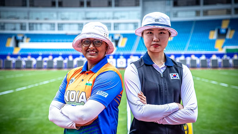 Deepika Kumari, Nam Suhyeon, Archery World Cup Stage 1 Shanghai 2024 World Archery Photo