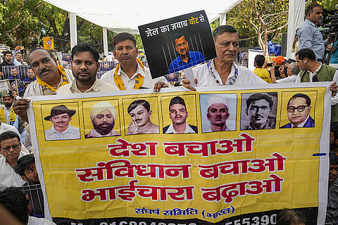 AAP protest at Jantar Mantar