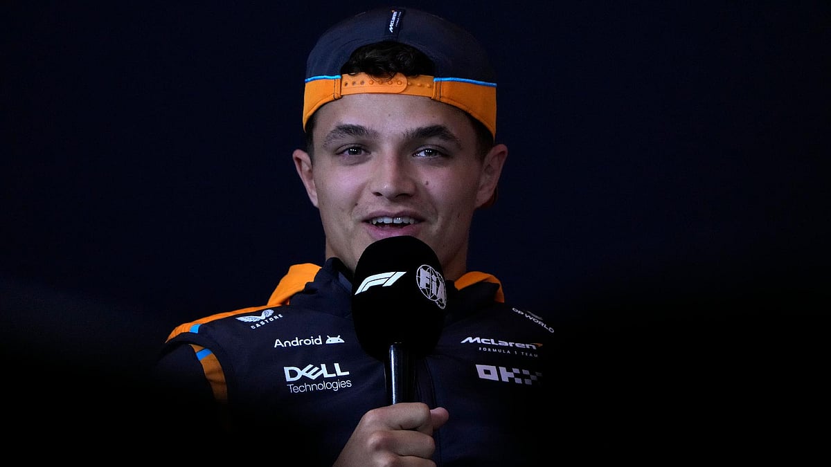 Andy Wong/AP : McLaren driver Lando Norris