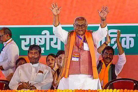 Jitan Manjhi at PM Modi's Bihar campaign