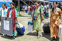 Photo: PTI : LS Polls: 2nd phase voting preparations