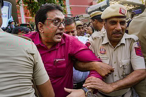 TMC protest outside Election Commission office