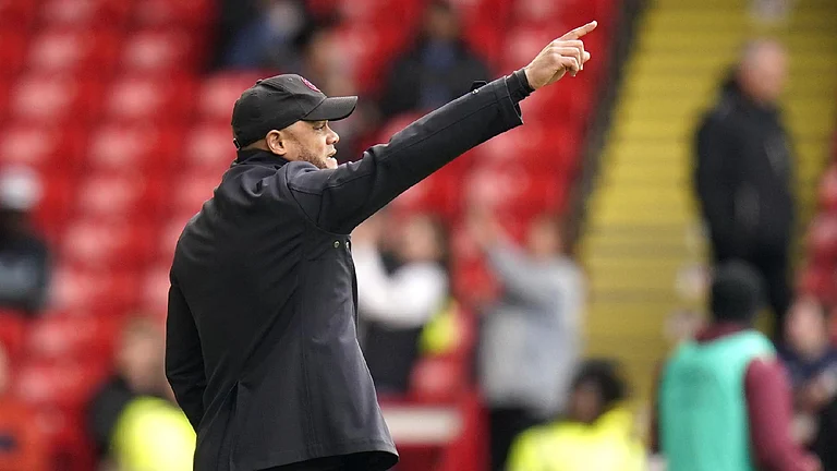 Burnley manager Vincent Kompany saw his side boost survival chances. - Danny Lawson/PA