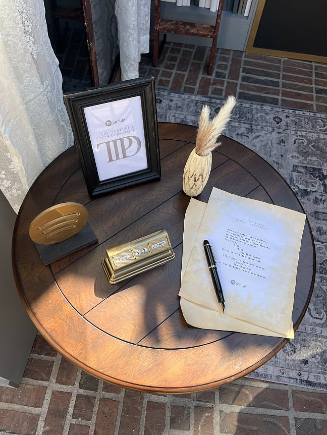 Fountain Pen and Quill at the Spotify Pop Up