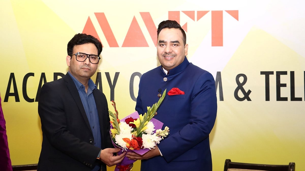 Mr Upendra Rai Interacts With Students Of Journalism And Media At The AAFT