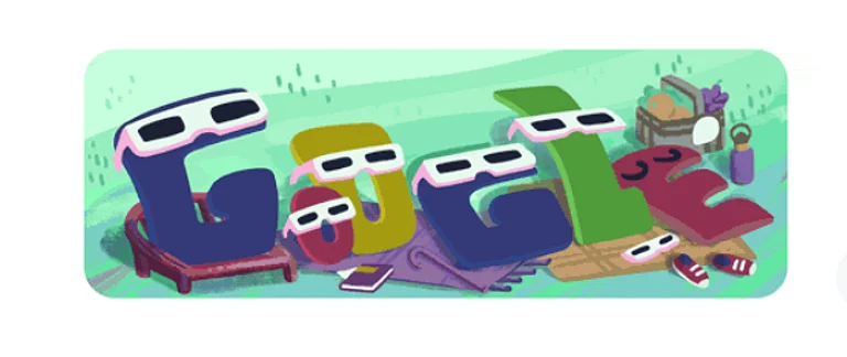 Google Doodle Solar Eclipse - Google