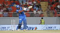 AP Photo/ Surjeet Yadav : Rohit Sharma misses out against PBKS due to hamstring injury.