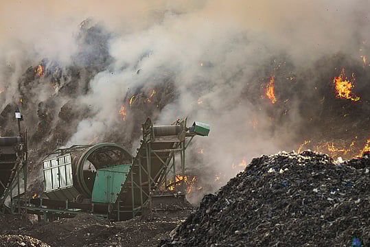 In Photos: Fire At Ghazipur Landfill Site