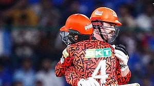 X/@IPL : SRH openers Travis Head and Abhishek Sharma