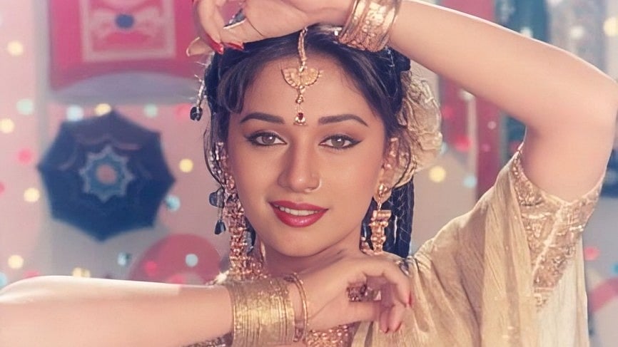 X : Madhuri Dixit in 'Prem Pratigya'