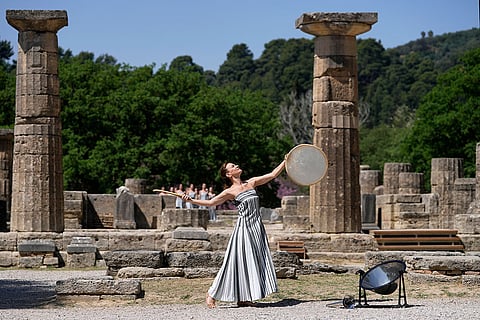 Greece Olympics Paris Flame Lighting
