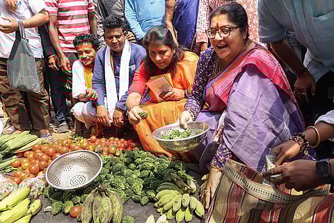 Locket Chatterjee campaigns for LS polls