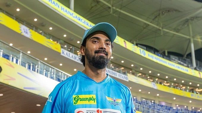 X | LSG  : Captain KL Rahul of Lucknow Super Giants at the toss at Chepauk on April 23, Tuesday. 