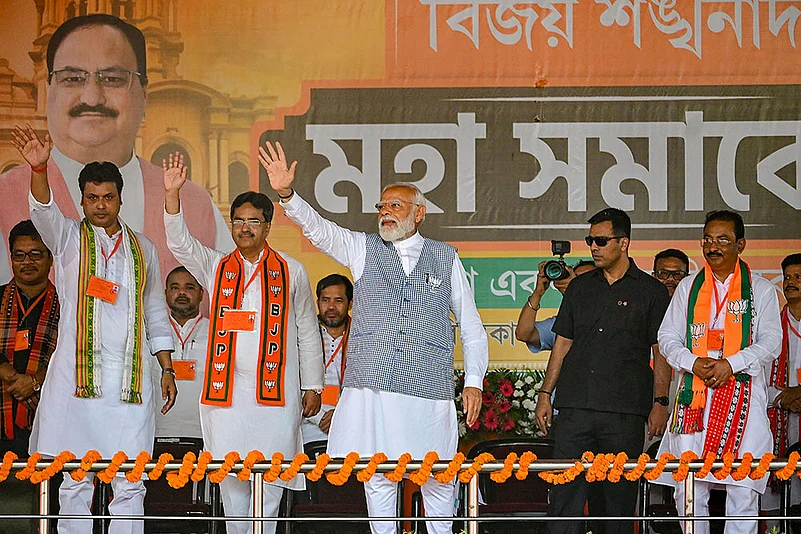 LS polls: PM Modi campaigns in Tripura