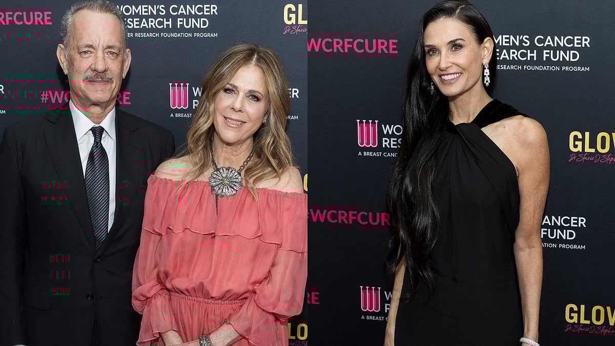 Ton Hanks, Rita Wilson, Demi Moore