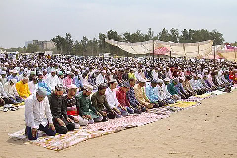 Ramzan: Muslims offer Friday prayers in Gurugram
