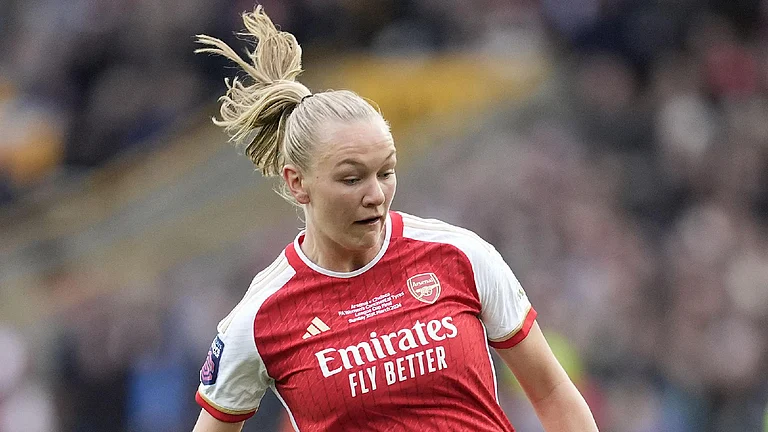 Arsenal have confirmed that there are ‘no obvious cardiac causes’ following Frida Maanum’s collapse
- (Nick Potts/PA)