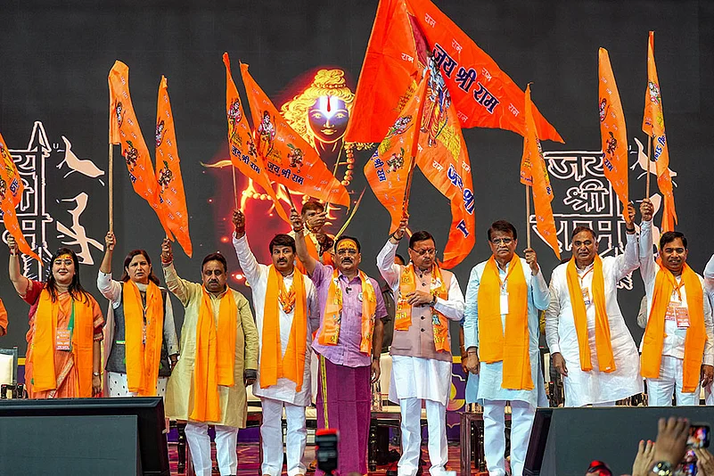 Delhi BJPs Hindu Nav Varsh function