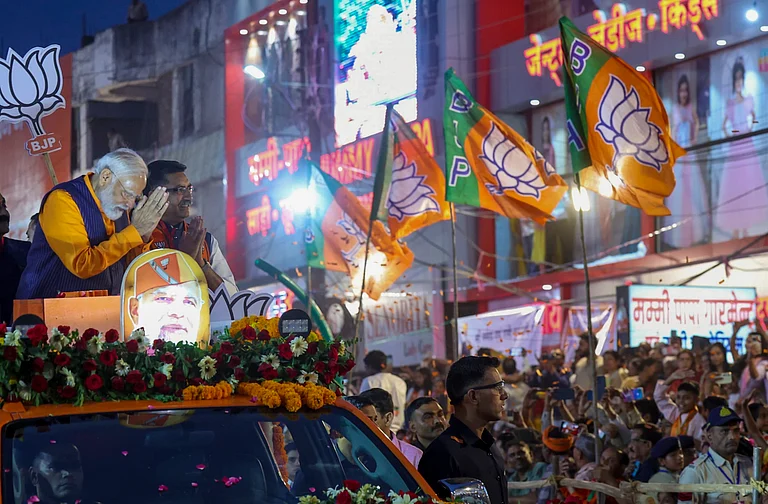 PM Modi's Jabalpur Roadshow |  - PTI