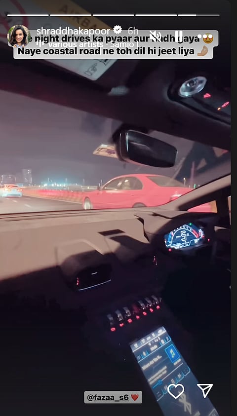 A Screenshot of her Instagram Story