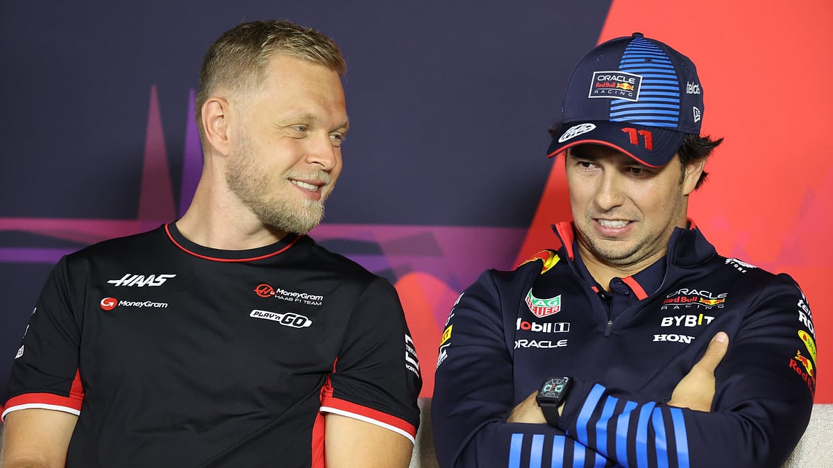 Kevin Magnussen and Sergio Perez.
